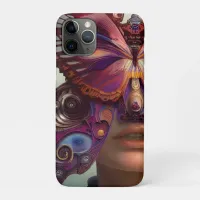 Butterflies are all I see #AIArt Butterfly on Face iPhone 11 Pro Case