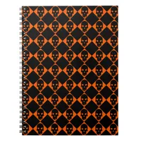 Halloween Black Skull Notebook