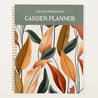 Autumn Leaves Fall Colors Elegant Garden Gardening Planner