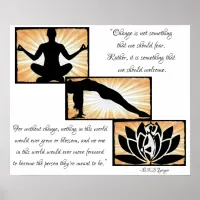 inspirational Quotes Yoga Meditation New Age Poste Poster