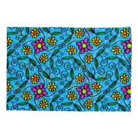 Abstract Floral pillow case