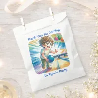 Bowling Party Boy's Anime Birthday Favors Favor Bag