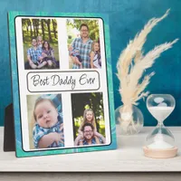 Personalized Best Dad Ever Photo  Plaque