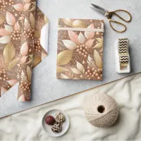 Pink Gold Christmas Pattern#8 ID1009 Wrapping Paper