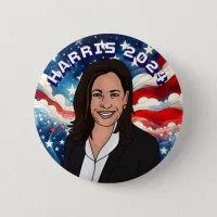 Vote for Kamala Harris 2024 Button