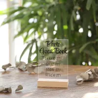 Simple Modern Cute Photo Guestbook Sign