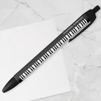 Personalized Piano Keys Keyboard Music Musician Black Ink Pen