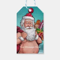 Funny Dirty Santa Christmas Collection Gift Tags