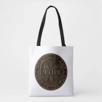 Virtue Peace Mandala Tote Bag