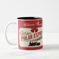 Polar Express Train Adventure Believe In Christmas Two-Tone Coffee Mug