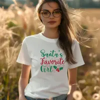 SANTA'S FAVORITE GIRL T-SHIRT