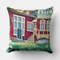 Scandinavia  - realism landscape throw pillow