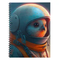 Adorable Bird Astronaut Notebook