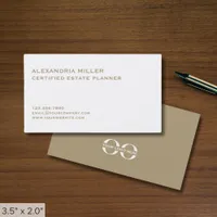 Simple Minimalist Business Cards with Custom Logo