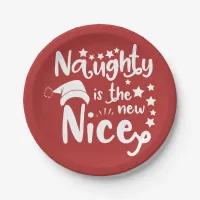 naughty is the new nice paper plates