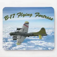 B17 Flying Fortress WWII Bomber Airplane Mouse Pad