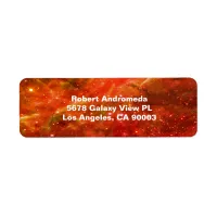 Stars in Tarantula Nebula Enhanced Orange Address Label