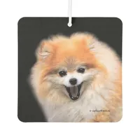 Cute Laughing Pomeranian Dog Air Freshener