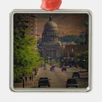 State Capital  in Boise, Idaho Metal Ornament