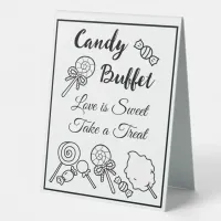 Candy Buffet Table Sign for Wedding