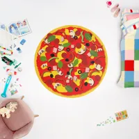 Pizza Cartoon Outdoor Rug