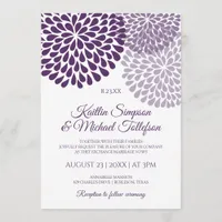 Plum, Purple & Lavender Wedding Invitations