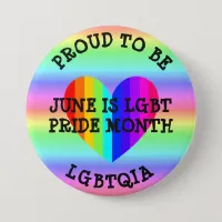 June is LGBT Pride Month Button