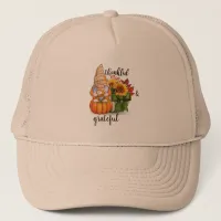 Thankful and grateful trucker hat