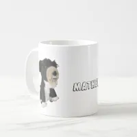 Mug - Black Dog Doll with Name