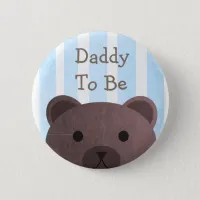 Daddy To Be Button Bear Woodlands Theme