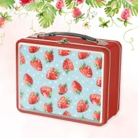 Strawberry  metal lunch box