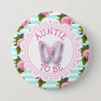 Aunt to Be Baby Shower Button