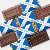 Eat Drink and Toast Robbie Burns Scottish Flag Hershey's Miniatures