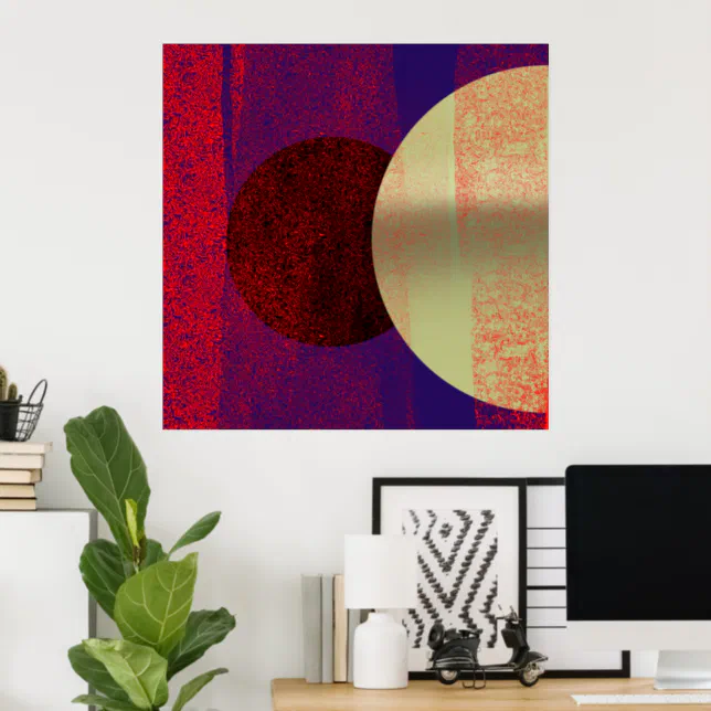 Lunar Eclipse - abstract Poster