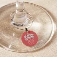 ID Tag 'Closet Deviant' Wine Glass Charm