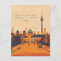 Travel to Berlin Postcard