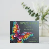 Whimsical Butterfly Romance Wedding Invitation