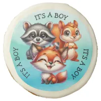 It's a Boy | Woodland Creatures Baby Shower Sugar Cookie