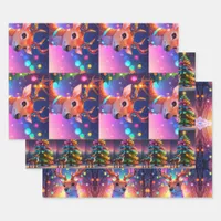 Christmas Winter Wonderland Holiday Season Wrapping Paper Sheets