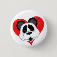 Cartoon Panda Bear Adorable Button