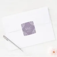 Elegant Wedding Label | Nadine - Lavender