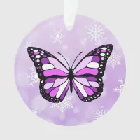 Butterfly Personal Message Christmas Keepsake Ornament