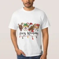 Merry Woofmas Typography T-Shirt