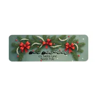 Customizable Christmas style Label