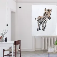 Cute Large Baby Zebra Animal Blackout Curtains