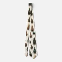  Christmas trees  Neck Tie