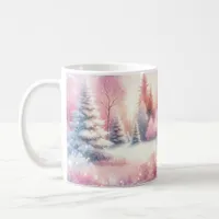 Pink Winter Wonderland Christmas  Coffee Mug