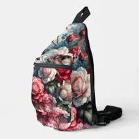 Timeless Rose Floral Charm Sling Bag