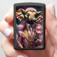 Cosmic Elephant In Pink Zippo Lighter