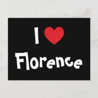 I Love Florence Postcard